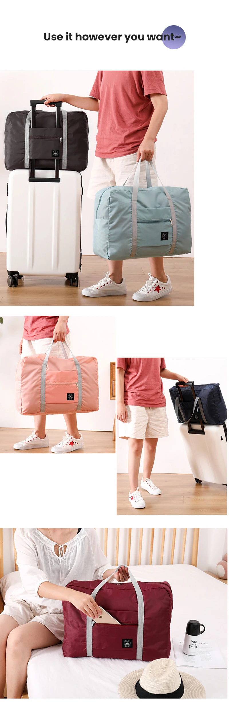 Carry-on Suitcase Attachable Bag