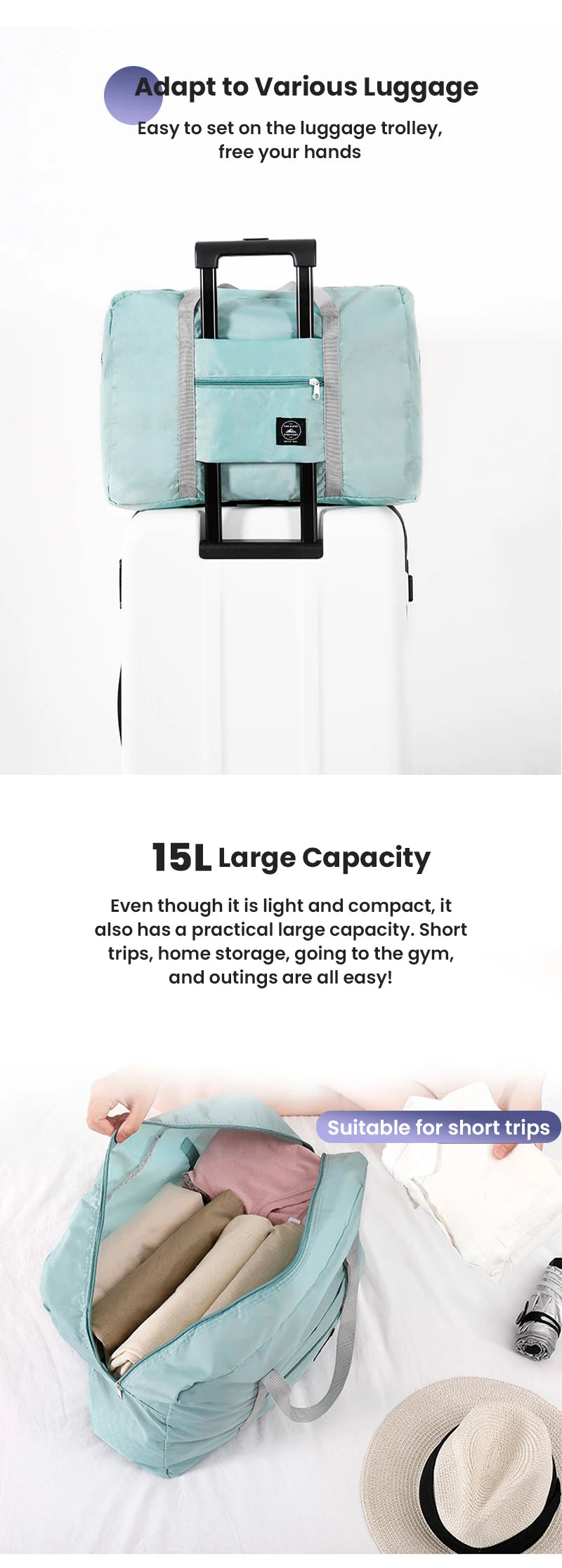 Carry-on Suitcase Attachable Bag